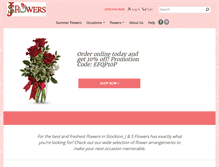 Tablet Screenshot of jandsflowers.net